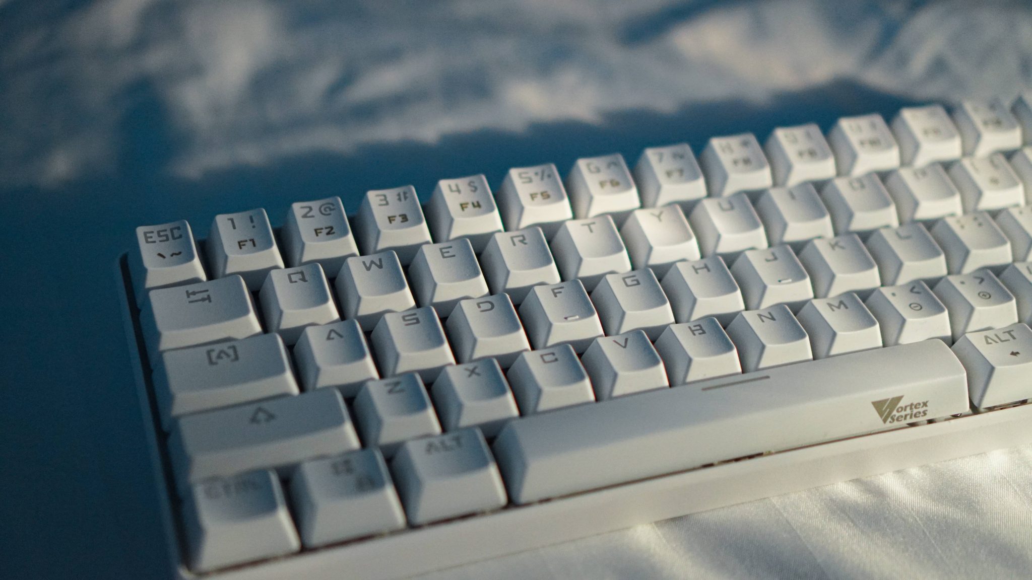 Kit Clavier Mécanique Fox Lab Sandglass Ergo Alice - Blanc - QWERTY