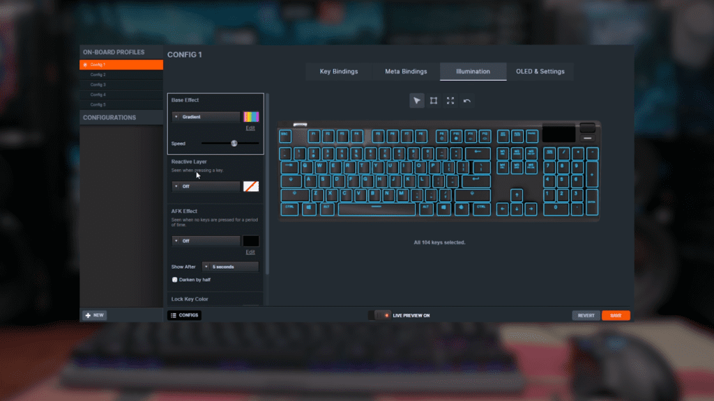 Steelseries Apex 7 Logiciel RGB