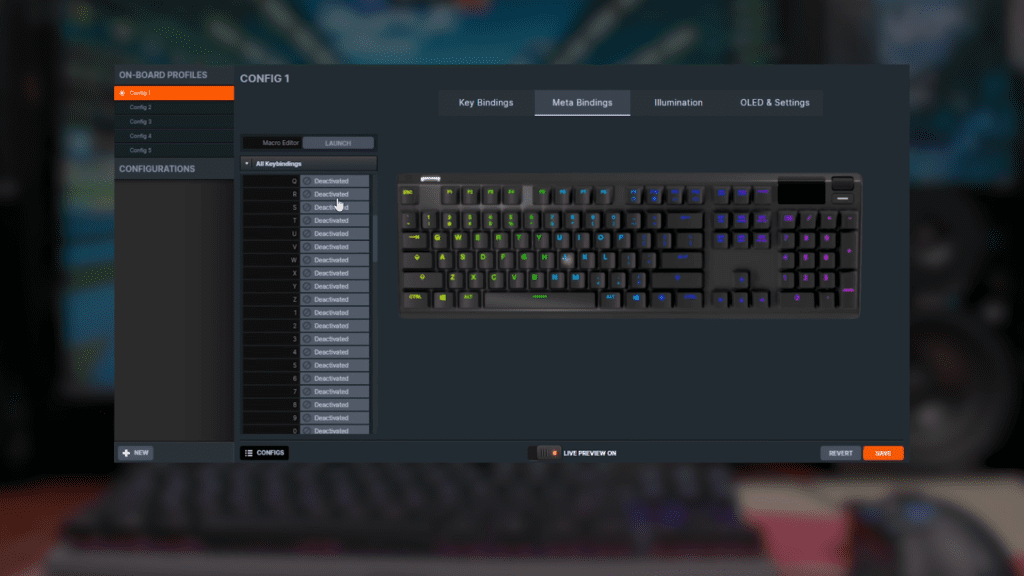 Steelseries Apex 7 logiciel macro